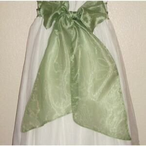 Sage Green Flowergirl Dress Sash